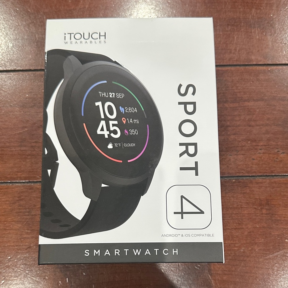 iTouch Sport 4 Black Smartwatch